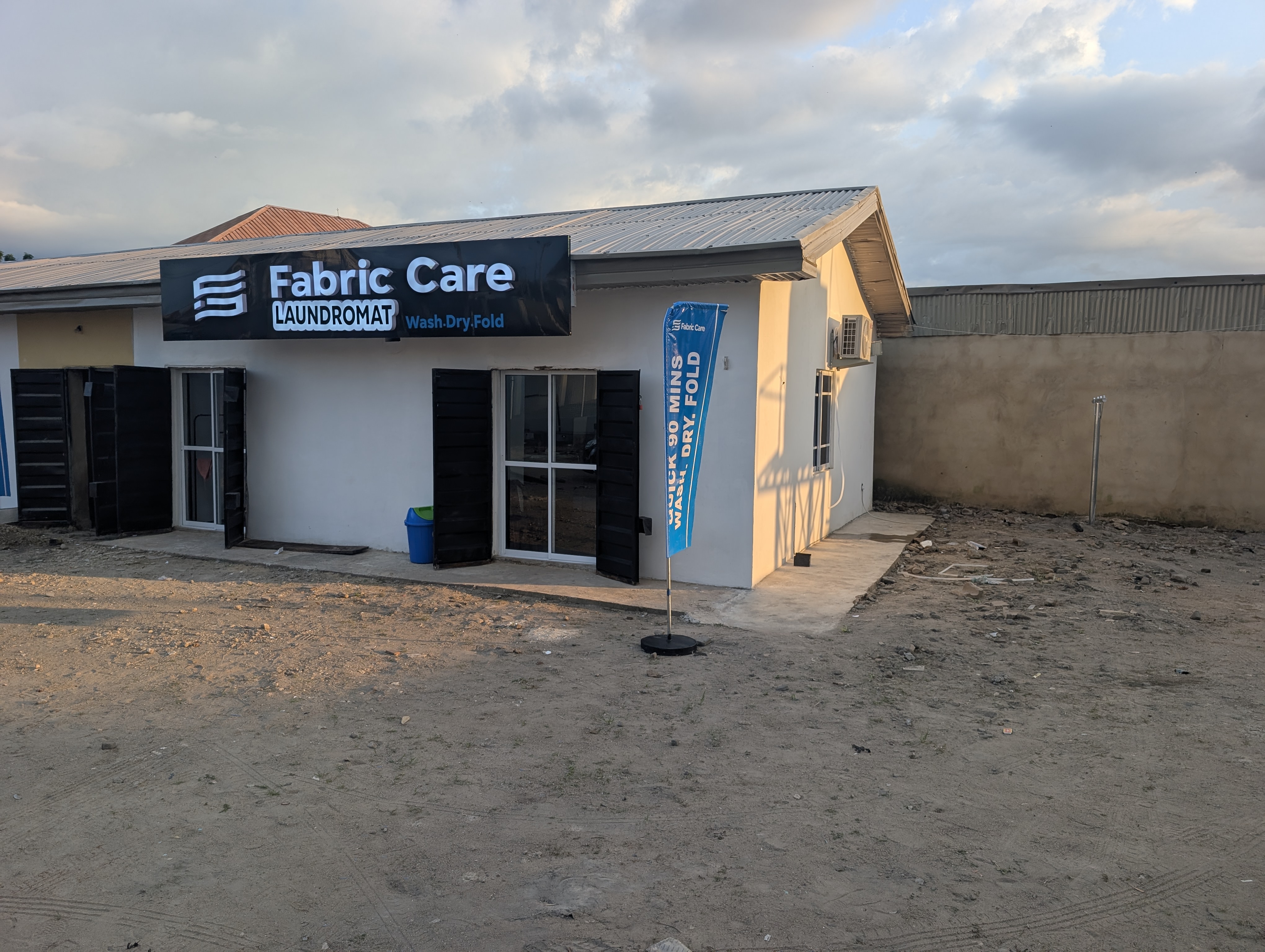 Fabricare Laundromat exterior on Enugu-Abakaliki Express way